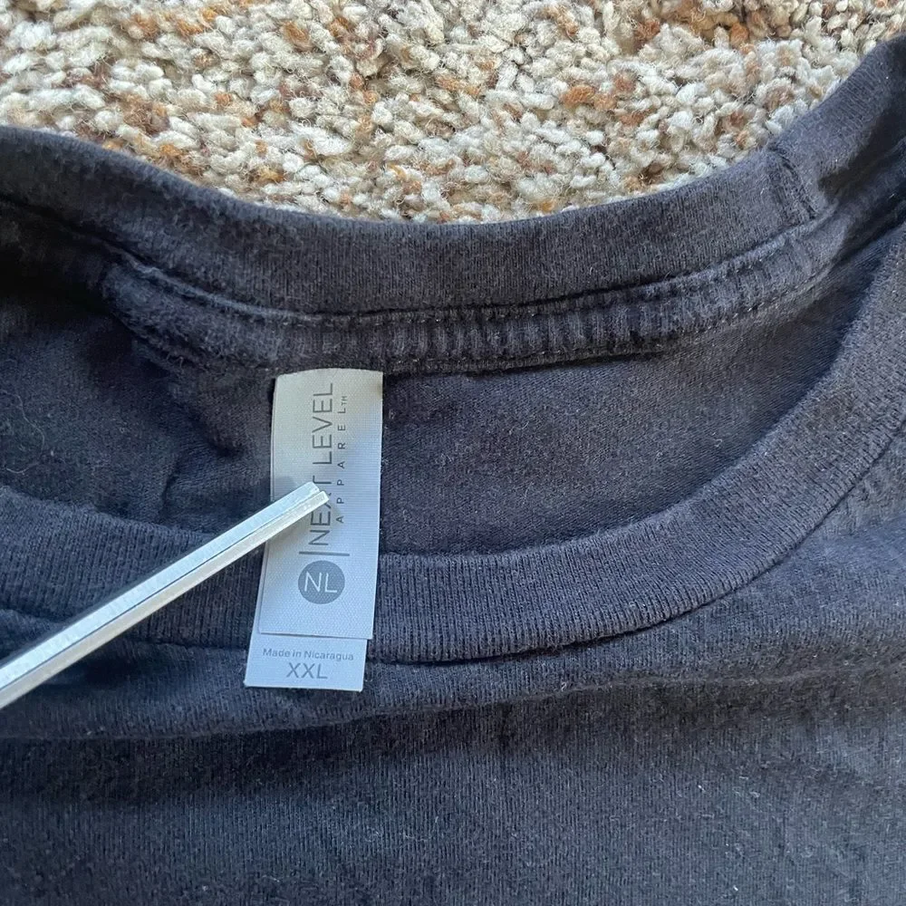 Next Level Apparel Charcoal Tee XXL John Mellencamp concert tour shirt rock - Picture 4 of 5